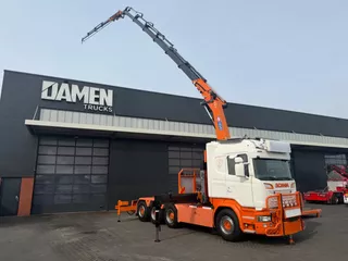 Scania R R580 V8 R 580 LB 8x4 HMF 4020-K6 + JIB FJ 600-K4