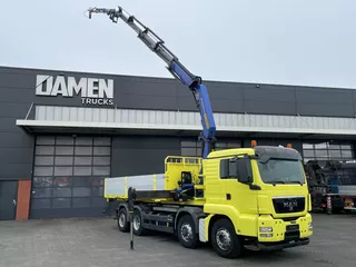 MAN TGS 36.440 TGS 35.440 8x4H-6 BL Meiller Haakarm + Container met kraan Palfinger PK 26002 + JIB PJ 060 A
