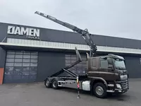 DAF CF 410 6x2 FASSI F 255A.2.25 + AJK Haakarmsysteem Foto