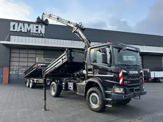 Scania G 500 XT 4x4 Kipper/Kraan